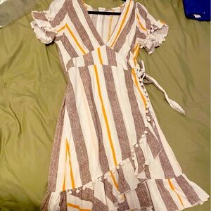 Women’s Large- striped dress